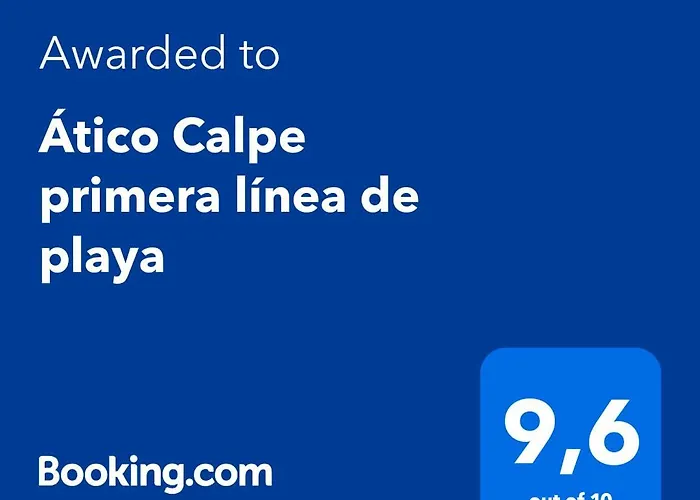 Atico Primera Linea De Playa Calpe