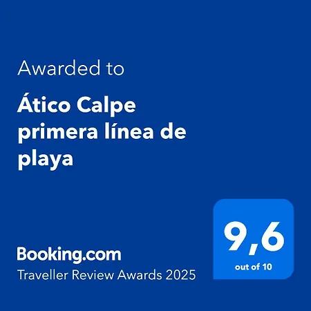 Atico Primera Linea De Playa Кальпе